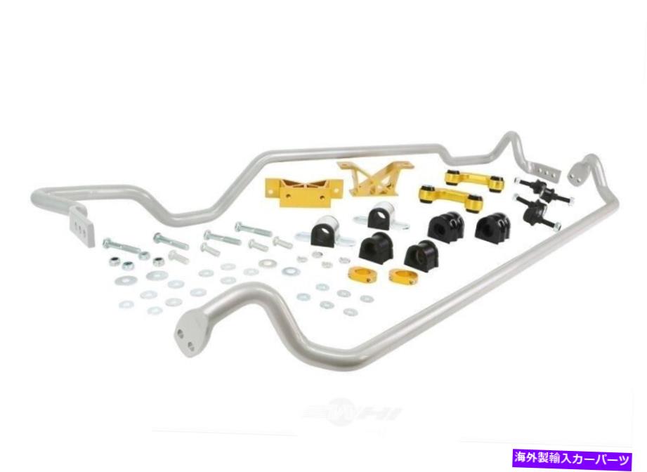 サスペンション サスペンションスタビライザーバーキットフロントリアホワイトラインフィット2002スバルインプレッサ Suspension Stabilizer Bar Kit Front Rear Whiteline fits 2002 Subaru Impreza