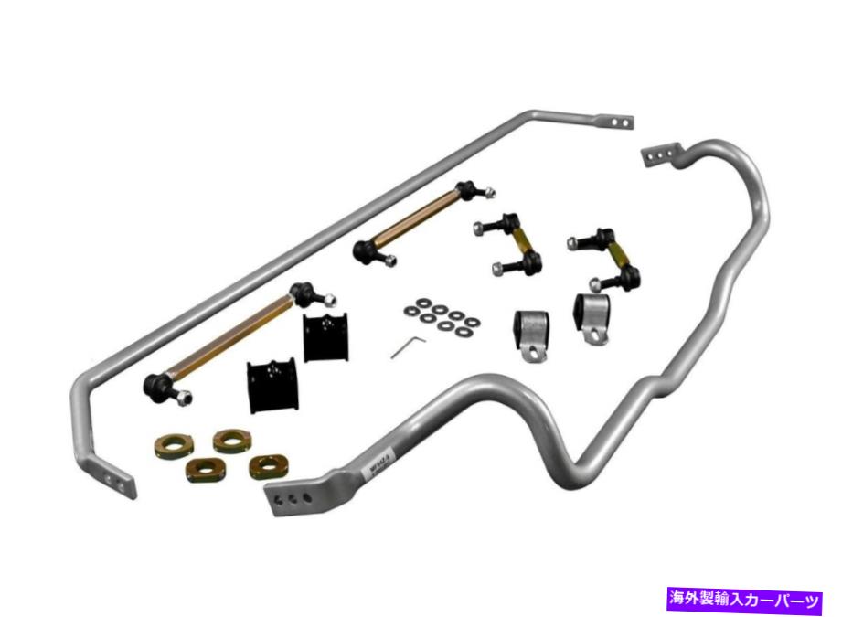 サスペンション ホワイトライン26mmフロント22mmリアスウェイバーキットフォーカス用のエンドリンク付きRs 16-18 Whiteline 26mm Front 22mm Rear Sway Bars Kit with End Links For Focus RS 16-18
