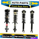 サスペンション 4xストラットコイルスプリングキットフロントリアモン08-12、ホンダ、アコード、L4 2.4L-Z112 4X Strut Coil Spri...