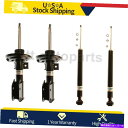 サスペンション 4PCビルシュタインフロントリアショック2008-2014メルセデスベンツC300のストラットアブソーバー 4PC Bilstein Front...