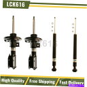 サスペンション Bilstein B4 Shock Strut Complete Front Rear 4X 2008-2014 Mercedes-Benz C...