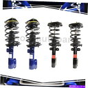 サスペンション フロントリアの左右右4pcsストラットとコイルスプリングセットポンティアックグランプリ2008 Front Rear Left Right 4PCS Strut and Coil Spring Set For Pontiac Grand Prix 2008