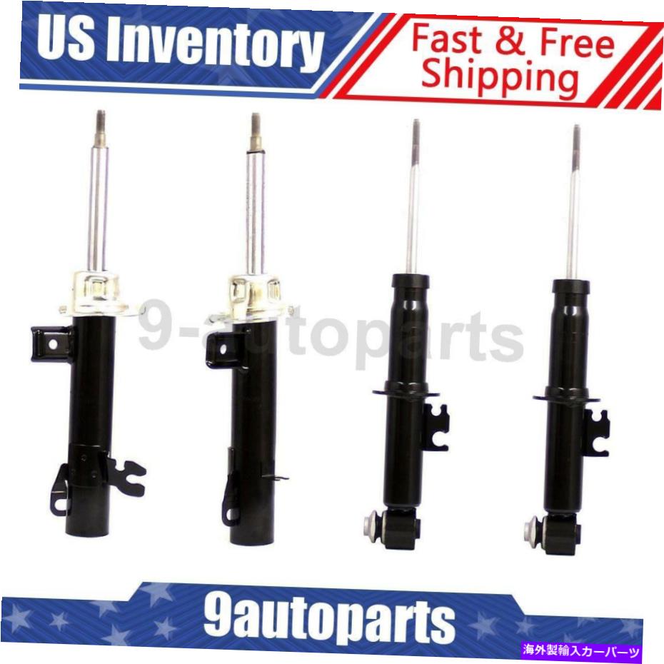 サスペンション 2009年から2015年のミニクーパーのモンローサスペンションストラットフロント＆リアセット4 Monroe Suspension Strut Front & Rear Set of 4 For 2009-2015 Mini Cooper