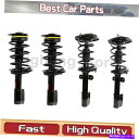 サスペンション フロントリアストラットコイルスプリングモンロービュイック2005-2008 4PC Front Rear Complete Struts Coil Spring Monroe Fits Buick 2005-2008 4pc