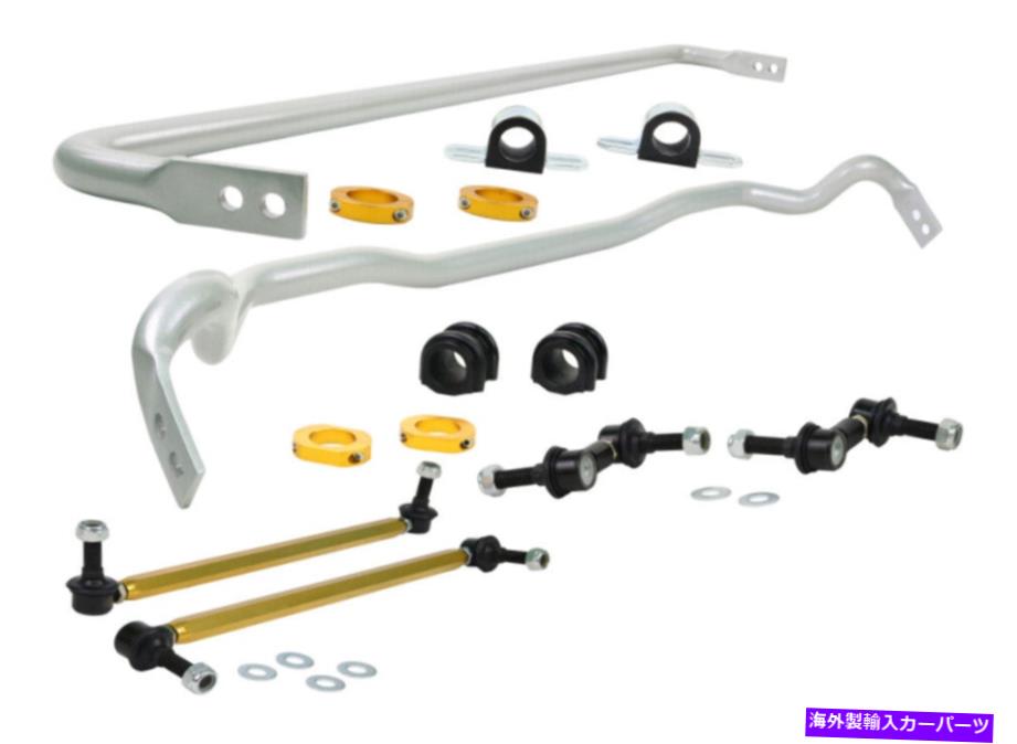 サスペンション 10-14のホワイトラインフロント＆リアスウェイバーキットヒュンダイジェネシスクーペ2.0T Whiteline Front & Rear Sway Bar Kit for 10-14 Hyundai Genesis Coupe 2.0T