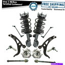 サスペンション 12ピースステアリング&サスペンションキット完全ストラットコントロールアームホイールベアリング 12 Piece Steering & Susp...