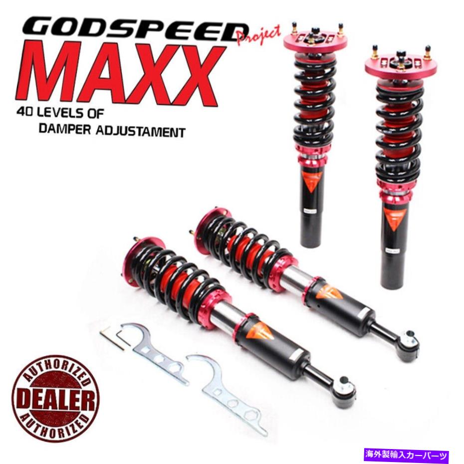 サスペンション Godspeed BMW 5シリーズ96-03 E39 MAXXダンパーコイルオーバーサスペンションキャンバープレート GODSPEED BMW 5-SERIES 96-03 E39 MAXX DAMPER COILOVERS SUSPENSION CAMBER PLATE