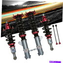 サスペンション ミーガンレーシングレッドストリートシリーズコイルオーバースプリングスキット07-12ダッジキャリバー Megan Racing Red Stre...