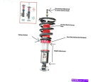 サスペンション ホンダシビックEK B16A D16 1996-2000サスペンション用プラチナ調整可能なコイルオーバー PLATINUM ADJUSTABLE COILOVER for HONDA CIVIC EK B16A D16 1996-2000 SUSPENSION