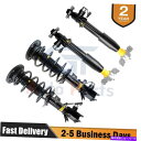 サスペンション 2020年年のエアリフトloadlifter 5000 ultimate plusステンレス鋼 Full Set Front & Rear Shock Struts Assys For Lincoln MKZ Electric GAS DOHC 2013-