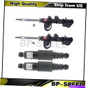 サスペンション アイコンビークルダイナミクスダイナミクスサスペンションコントロールキットパーツ21041 Front Rear Shock Absorber S...