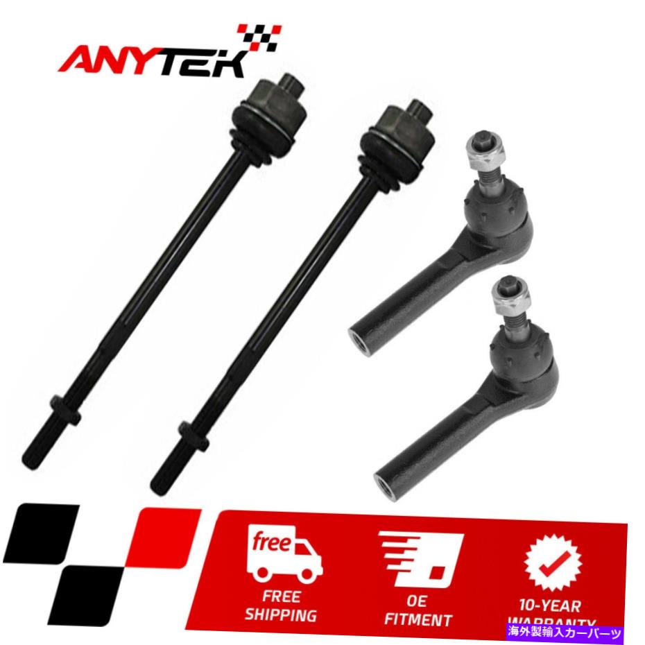 サスペンション 本物oemサスペンションサスペンションストラットフロントbmw37116793867 4x Front Inner + Outer Tie Rod Ends for 2001-2010 Silverado Sierra 1500HD 2500HD