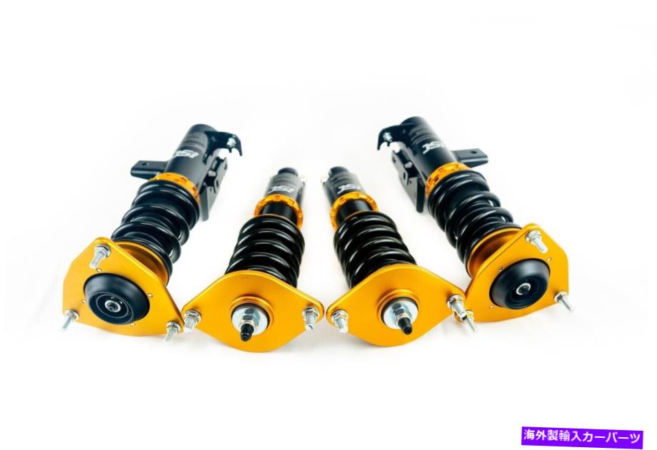 サスペンション 4xストラットコイルスプリングスプリングキット13-15 ISC Suspension N1 V2 Coilover Kit Street Sport for Subaru Legacy (04-09)
