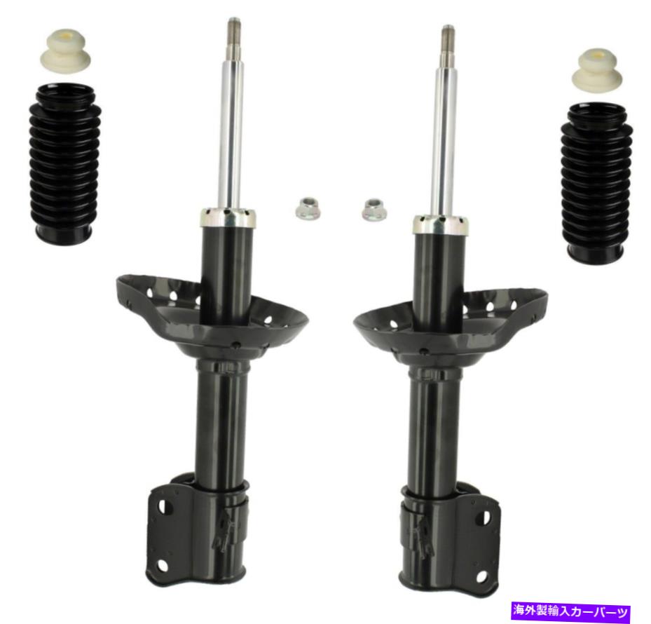 サスペンション フロントリアクルーツクルーツコイルスモンローフィットスモンローフィット01-2005 4pc KYB Front Suspension Struts and Bellows Kit For Subaru Forester 2006-2008