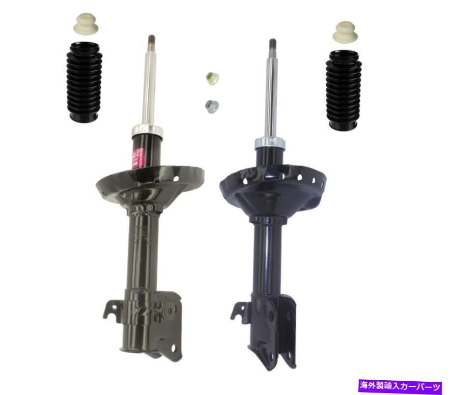 サスペンション 3 KYB Front Suspension Struts and Bellows Kit For Subaru Forester 2009-2010