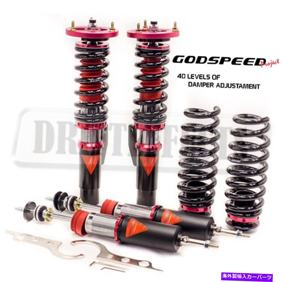 サスペンション 06-11 BMW E90 E91 E92 GODSPEED MAXX COILOVER CAMBER PLATE KITサスペンション For 0..