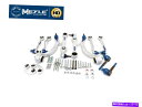 サスペンション ペアフロント左右エアサスペンションフィット970 2014-2016 Meyle HD Audi A8 D2 FL Front Suspensi...