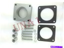 Throttle Body スロットルボディスペーサーシルフジープグランドチェロキーラングラーTJ XJ YJ 2.5L 4.0L Throttle Body Spacer SilvFor Jeep Grand Cherokee Wrangler TJ WJ XJ YJ 2.5L 4.0L(2)