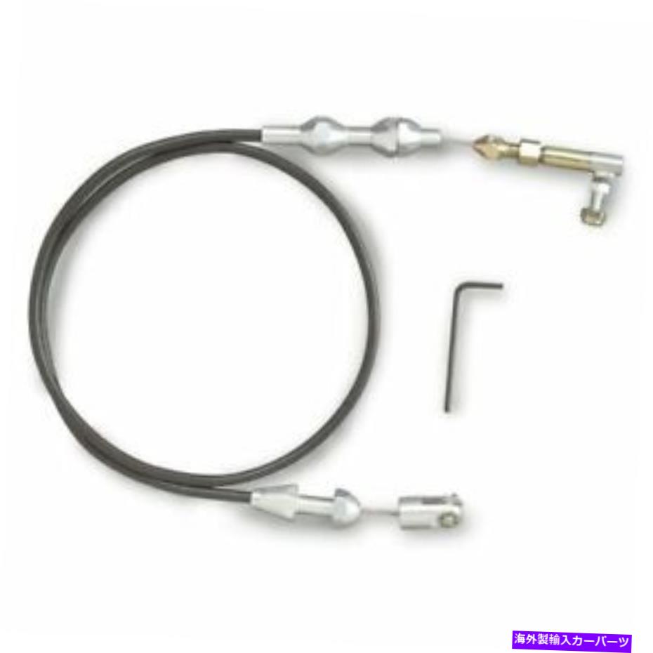 Throttle Body Lokar TCP-1000TPVU 24 "ハイテックスロットルケーブルキット - ブラックハウジング新し..