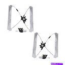 Window Regulator ドーマンフロントパワーウィンドウモーターレギュレーターアセンブリセット適合08-20グランドキャラバン Dorman Fron...