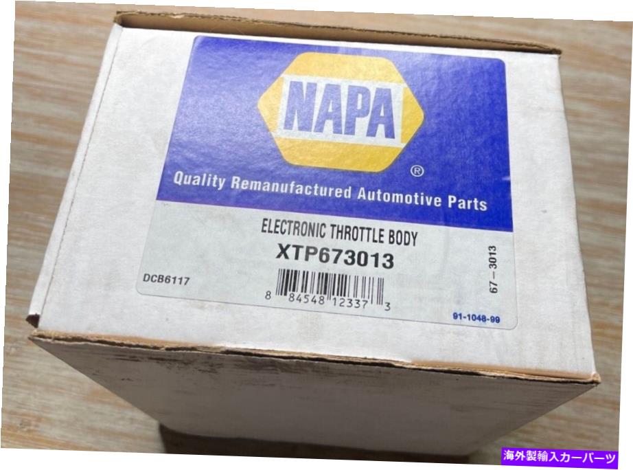 NAPA XTP673013 Electronic Throttle Body **FREE SHIPPING**カテゴリThrottle Body状態海外直輸入品 新品メーカー車種発送詳細 送料無料 （※北海道、沖縄、離島は省く）商品詳細輸入商品の為、英語表記となります。Condition: NewType: Throttle BodyBrand: NAPAManufacturer Part Number: XTP673013UPC: Does not apply《ご注文前にご確認ください》■海外輸入品の為、NC・NRでお願い致します。■取り付け説明書は基本的に付属しておりません。お取付に関しましては専門の業者様とご相談お願いいたします。■通常2〜4週間でのお届けを予定をしておりますが、天候、通関、国際事情により輸送便の遅延が発生する可能性や、仕入・輸送費高騰や通関診査追加等による価格のご相談の可能性もございますことご了承いただいております。■海外メーカーの注文状況次第では在庫切れの場合もございます。その場合は弊社都合にてキャンセルとなります。■配送遅延、商品違い等によってお客様に追加料金が発生した場合や取付け時に必要な加工費や追加部品等の、商品代金以外の弊社へのご請求には一切応じかねます。■弊社は海外パーツの輸入販売業のため、製品のお取り付けや加工についてのサポートは行っておりません。専門店様と解決をお願いしております。■大型商品に関しましては、配送会社の規定により個人宅への配送が困難な場合がございます。その場合は、会社や倉庫、最寄りの営業所での受け取りをお願いする場合がございます。■輸入消費税が追加課税される場合もございます。その場合はお客様側で輸入業者へ輸入消費税のお支払いのご負担をお願いする場合がございます。■商品説明文中に英語にて”保証”関する記載があっても適応はされませんのでご了承ください。■海外倉庫から到着した製品を、再度国内で検品を行い、日本郵便または佐川急便にて発送となります。■初期不良の場合は商品到着後7日以内にご連絡下さいませ。■輸入商品のためイメージ違いやご注文間違い当のお客様都合ご返品はお断りをさせていただいておりますが、弊社条件を満たしている場合はご購入金額の30％の手数料を頂いた場合に限りご返品をお受けできる場合もございます。(ご注文と同時に商品のお取り寄せが開始するため)（30％の内訳は、海外返送費用・関税・消費全負担分となります）■USパーツの輸入代行も行っておりますので、ショップに掲載されていない商品でもお探しする事が可能です。お気軽にお問い合わせ下さいませ。[輸入お取り寄せ品においてのご返品制度・保証制度等、弊社販売条件ページに詳細の記載がございますのでご覧くださいませ]&nbsp;