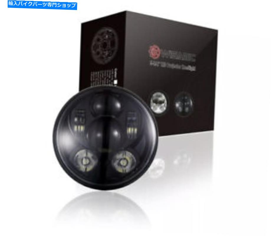 Headlight WISAMIC 5-3/4 5.75インチLEDヘッドライト - ハーレーデビッドソンダイナと互換性があります... Wisamic 5-3/4 5.75 inch LED Headlight - Compatible with Harley Davidson Dyna ...