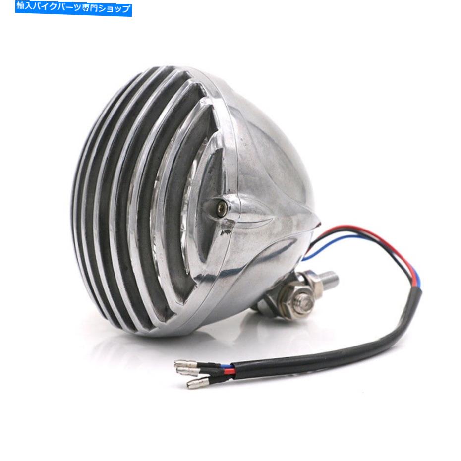 Headlight ハーレーダイナスポスターチョッパーボバーVTのためのポリッシュグリルヴィンテージヘッドラ..