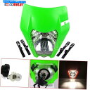 Headlight ホンダ スズキ カワサキヤマハダートバイクのユニバーサルスーパーモトヘッドライトライト Universal Supermoto Headlight Light for Honda Suzuki Kawasaki Yamaha Dirt Bikes