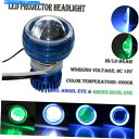 Headlight LEDプロジェクターヘッドライト悪魔エンジェルアイカワサキニンジャEx 250 300 500 650 R LED Projector He...