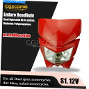 Headlight スーパーモトヘッドライトフェアリングダートバイクホンダCB CRF XL XR NX 125 250 ENDURO Supermoto He...