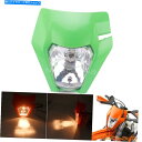 Headlight カワサキKLX110 KLX125 KLX140 KLX250S KLX300のオートバイヘッドライトフォグライト Motorcycle H...