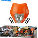 Headlight MXのモトクロスダートバイクヘッドライトexcc-w xcf-w 125 150 200 250 300 350 450 Motocross...