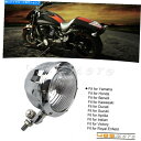 Headlight 4.5 ''オートバイベイツヘッドライトフォグライトクロムハウジングヘッドランプフィット:ハーレー 4.5'' Motorcycle Bat...