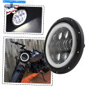 Headlight 7 ''オートバイLED HEADLIGHT HIGH/LOWビームランニングライトハーレーダビッドソンUSA 7'' Motorcycle...