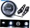Headlight 6.8 ''オートバイユニバーサルヘッドライトLEDラウンドHI/ LOビームヘッドライト付きブラケット付き 6.8'' Motorcycl...