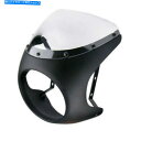 Headlight ハーレーツーリング用の7インチモーターサイクルヘッドライトフェアリングフロントガラスカフェレーサー 7 inch Motorcycle He...