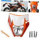 Headlight エンデューロSXFのモトクロスヘッドライトフェアリングexp xcw xcf 125 250 300 450 500 530 Motocro...