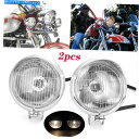 Headlight ヤマハv-star vstar v star xvs 1100カスタムの2xバールレットバイザーフロントヘッドライト 2x Bulelt V...
