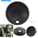 Headlight 7 ''黒いオートバイの丸いヘッドライト取り付けハウジングブラケットフロントランプカバー 7'' Black Motorcycle Roun...