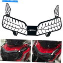 Headlight オートバイブラックヘッドライトグリルグリルガードカバーホンダADV150 2019-2020 Motorcycle Black Headli...