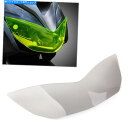 Headlight フロントヘッドライトガードシールドスクリーンレンズカバーホンダフォーザ300 2018-19グレー Front Headlight Guar...