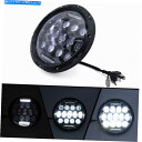 Headlight ブラック7 ''ラウンドLEDヘッドライトHI/LOビームDRL Jeep Wrangler JK LJ TJ CJ Black 7'' Round LED Headlight Hi/Lo Beam DRL For Jeep Wrangler JK LJ TJ CJ