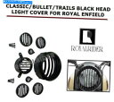 Headlight ロイヤルエンフィールドのクラシック/弾丸/トレイルブラックヘッドライトカバー CLASSIC/BULLET/TRAILS BLACK HEA...