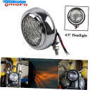 Headlight オートバイ4.5 ''ヘッドライトクロムヘッドランプハーレーダイナスポーツスターチョッパー Motorcycle 4.5'' Headlig...