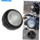 Headlight 6.5 "オートバイヘッドライトメッシュグリルマスクプロテクターガードスクエアメタルカバー 6.5" Motorcycle Headlight Mesh Grill Mask Protector Guards Square Metal Cover