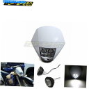 Headlight ホンダCB350 CR125RのオートバイダートバイクLEDデュアルホワイトフェアリングヘッドライト Motorcycle Dirt Bik...