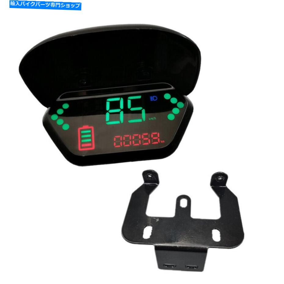 Headlight 48-72V LEDパネル電圧メーター速度ヘッドライトデジタルLCDディスプレイ機器 48-72v LED Panel Voltage Meter Speed Headlight Digital LCD Display Instrument