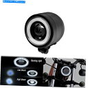 Headlight オートバイLEDヘッドライトエンジェルアイズヘッドランプDRLフィットハーレースポーツスターXL Motorcycle LED Headli...