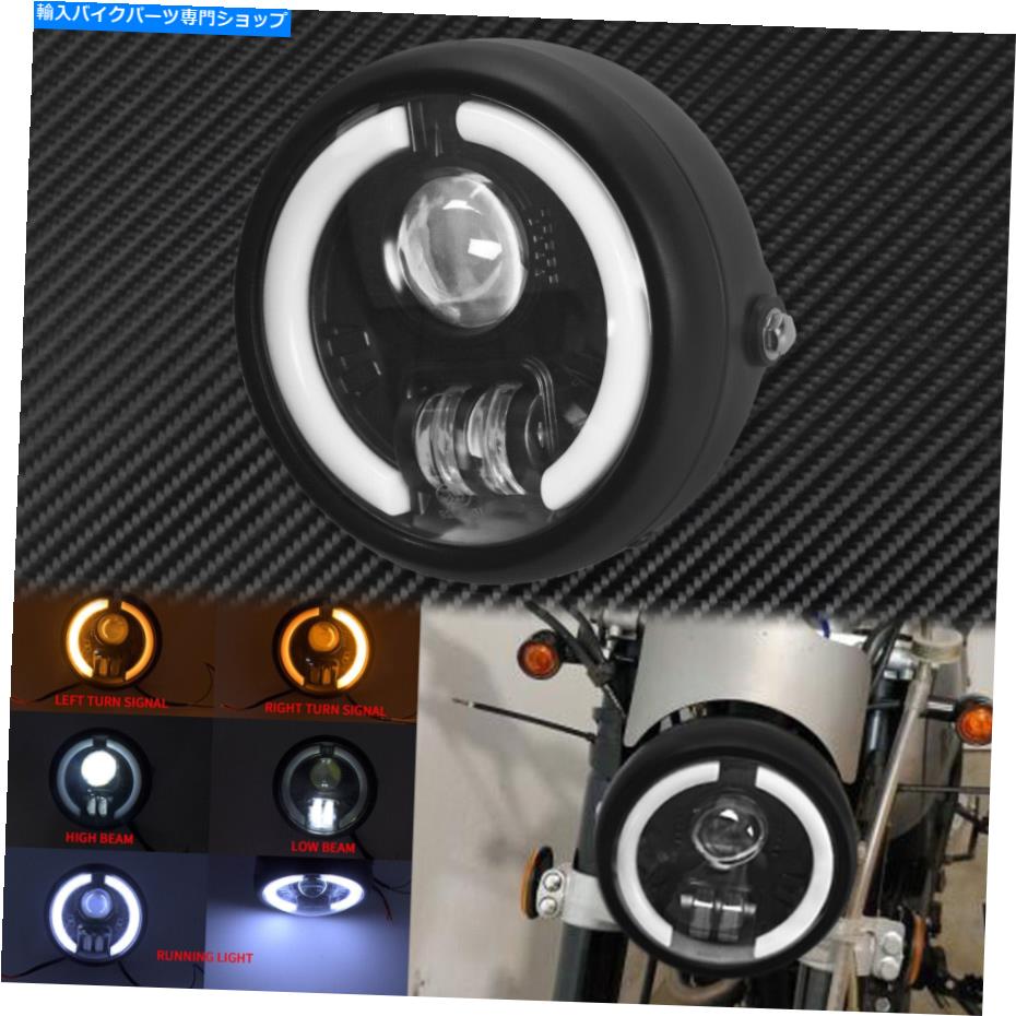 Headlight 6.5 ''ヘッドライトランニングターンシグナル低いビームランプハーレースポーツスターにフィット 6.5'' Headlight Running Turn Signal Low High Beam Lamp Fit For Harley Sportster
