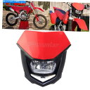 Headlight ホンダCR125 250 CRF 250 450 FMX XR 650用のフェアリング付きダートバイクヘッドライトランプ付き Dirt Bi...